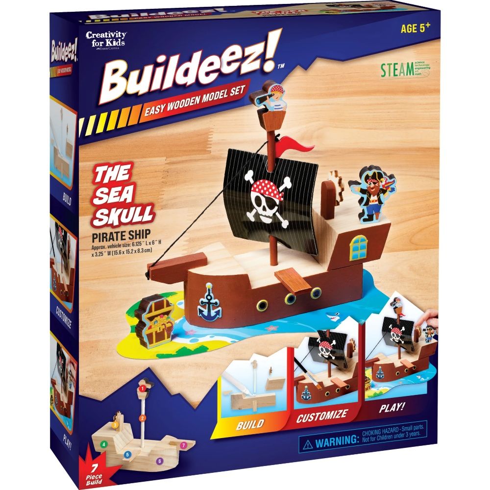 Creativity for Kids Buildeez Pirate Ship the Sea Skull