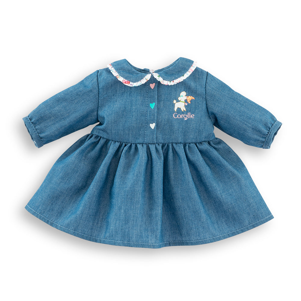 Corolle 12" Doll Outfit Weekend in Paris Denim Dress