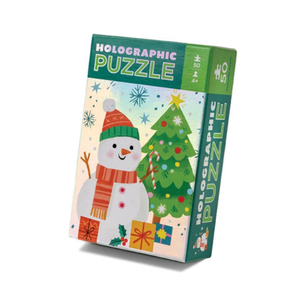 Crocodile Creek 50 Piece Holographic Puzzle Snowman