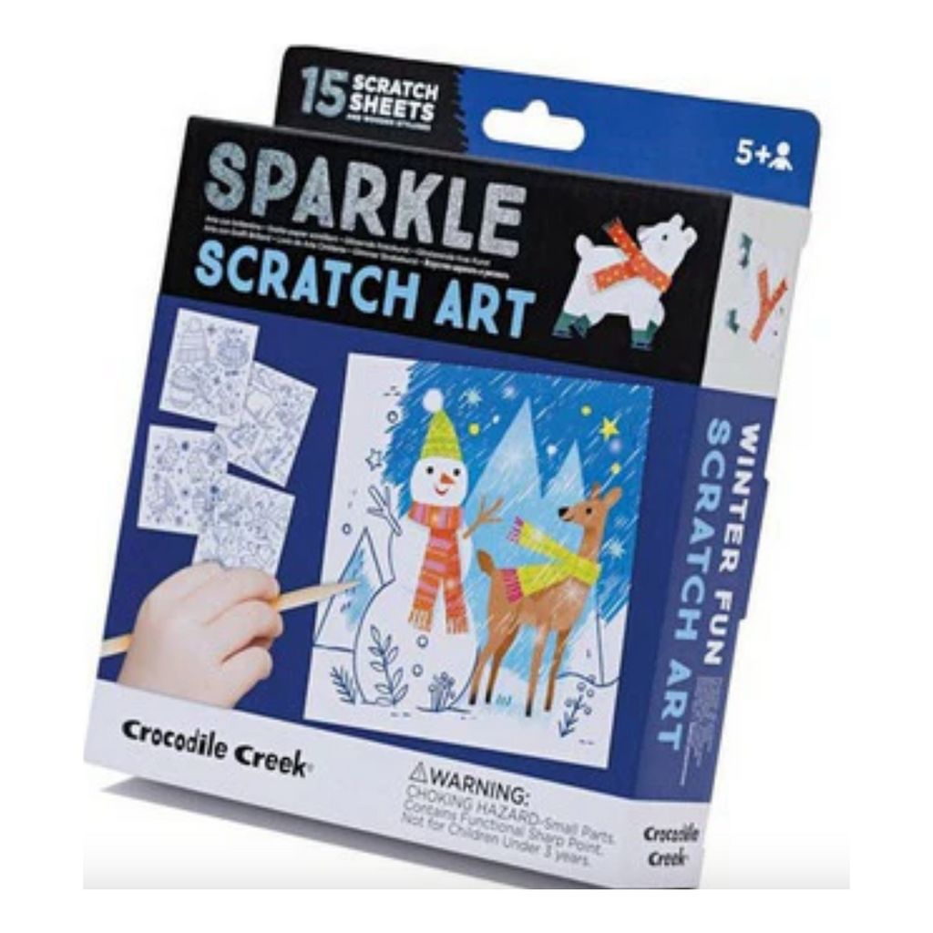 Crocodile Creek Sparkle Scratch Art Winter Fun