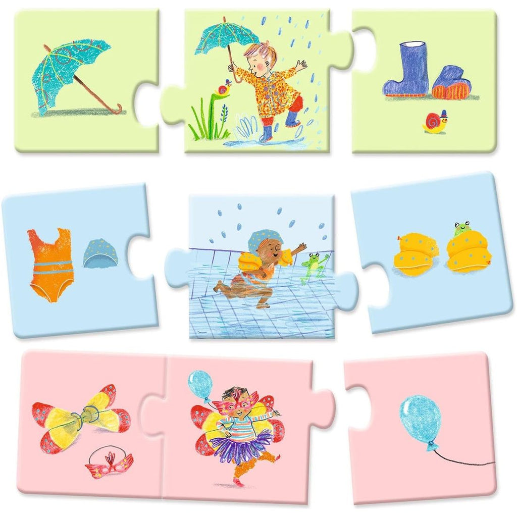 Djeco Puzzle Trio My Daily Life