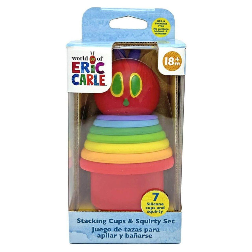 Eric Carle Very Hungry Caterpillar Bath Stacking Cups & Squirty Set