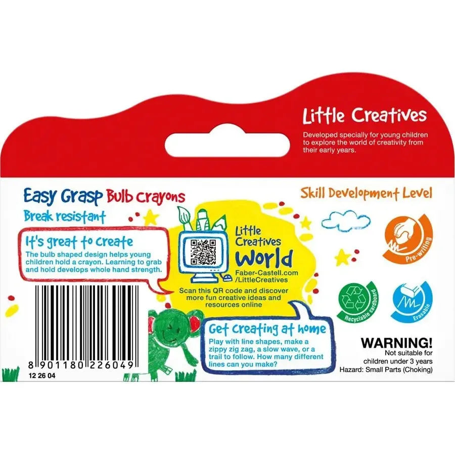 Faber Castell Little Creatives Easy Grasp Bulb Crayons
