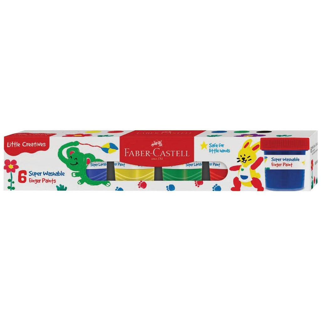 Faber Castell Little Creatives Washable Finger Paints 
