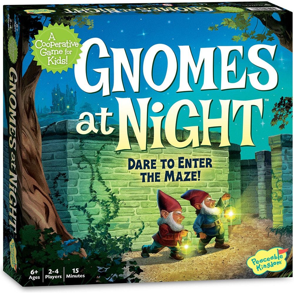 Peaceable Kingdom Gnomes At Night