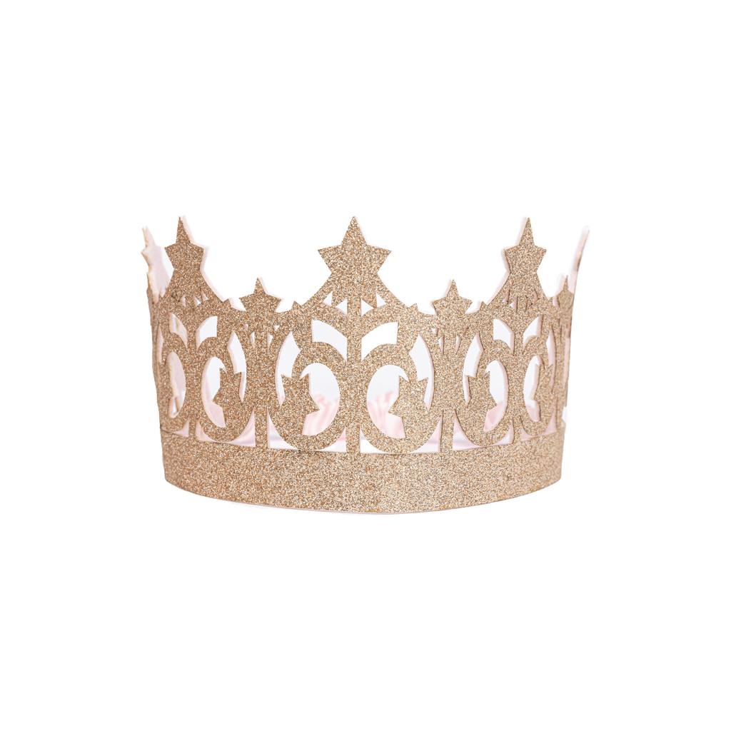 Great Pretenders Gold Glitter Crown