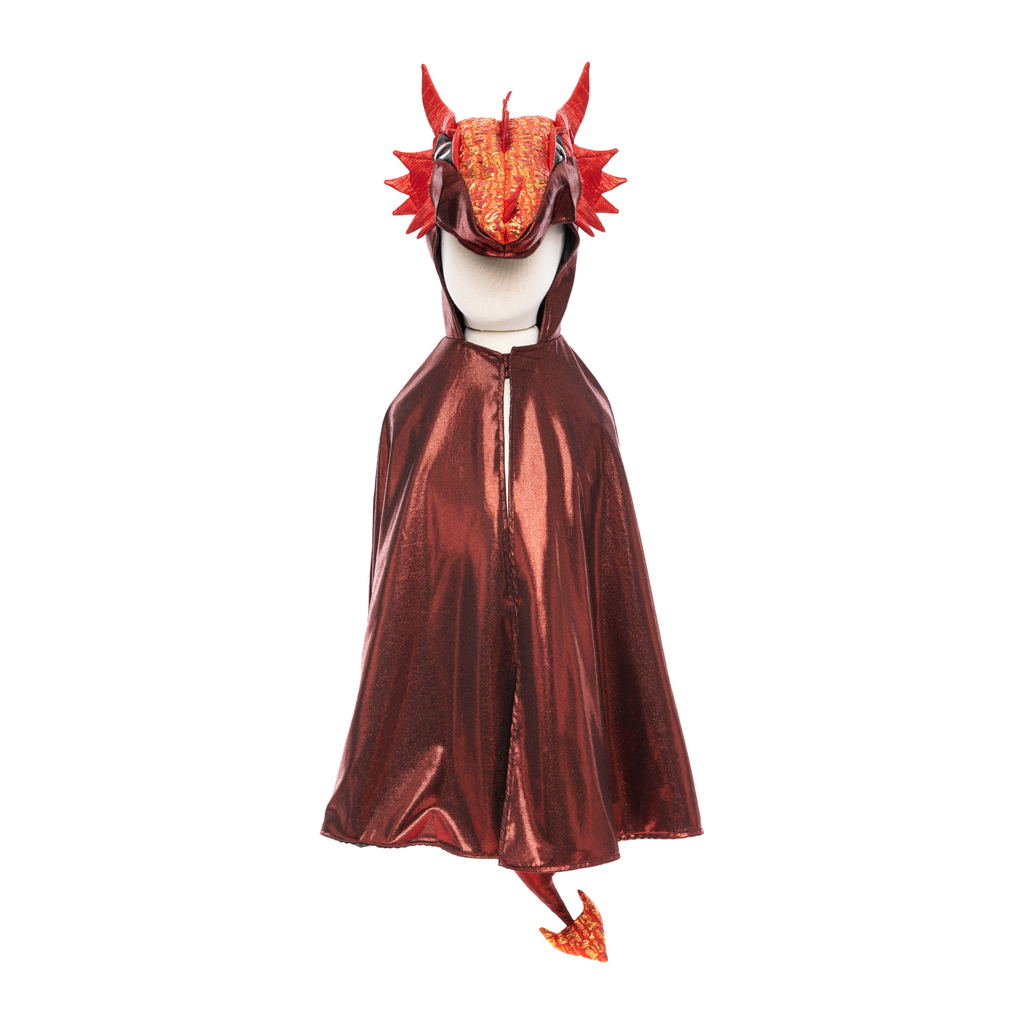 Great Pretenders Ruby The Metallic Dragon Cape Size 5/6