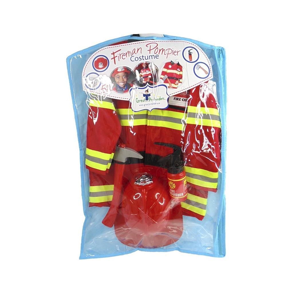 Great Pretenders Firefighter with Accessories Size 3/4
