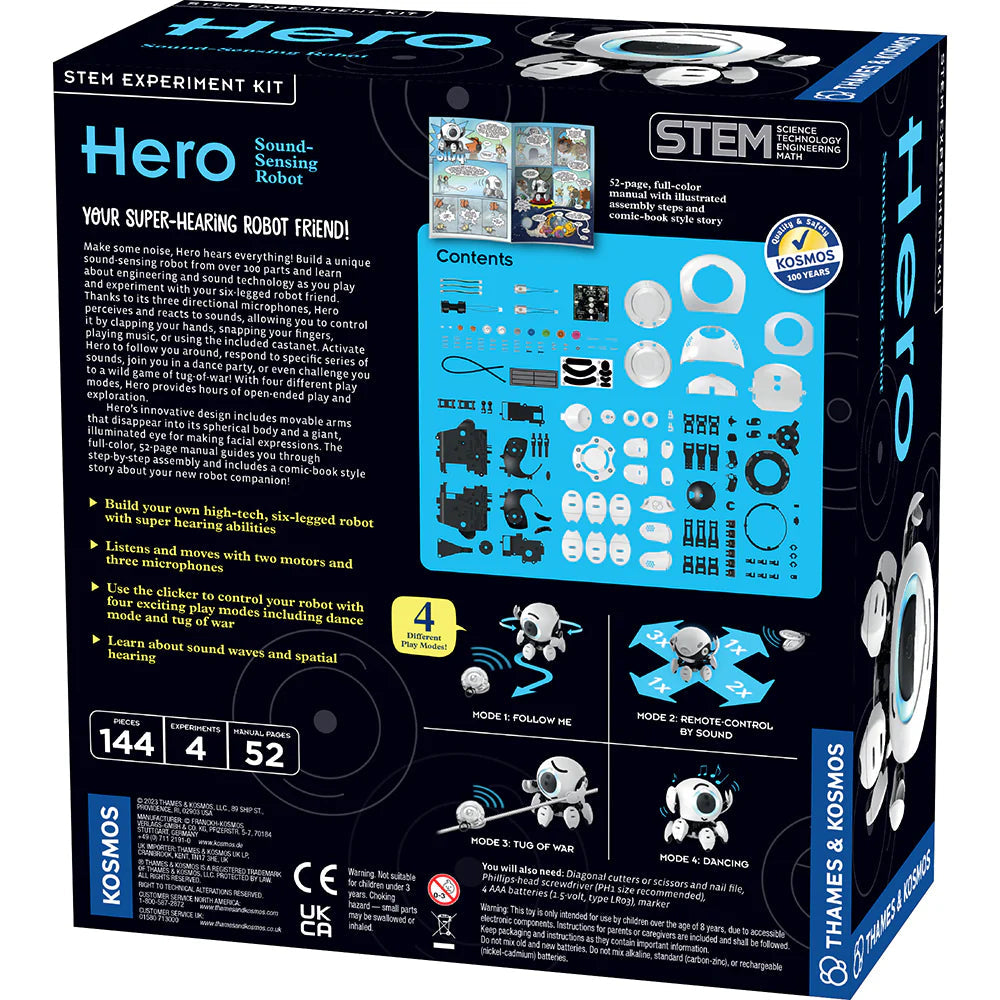 Thames & Kosmos Hero: Sound-Sensing Robot
