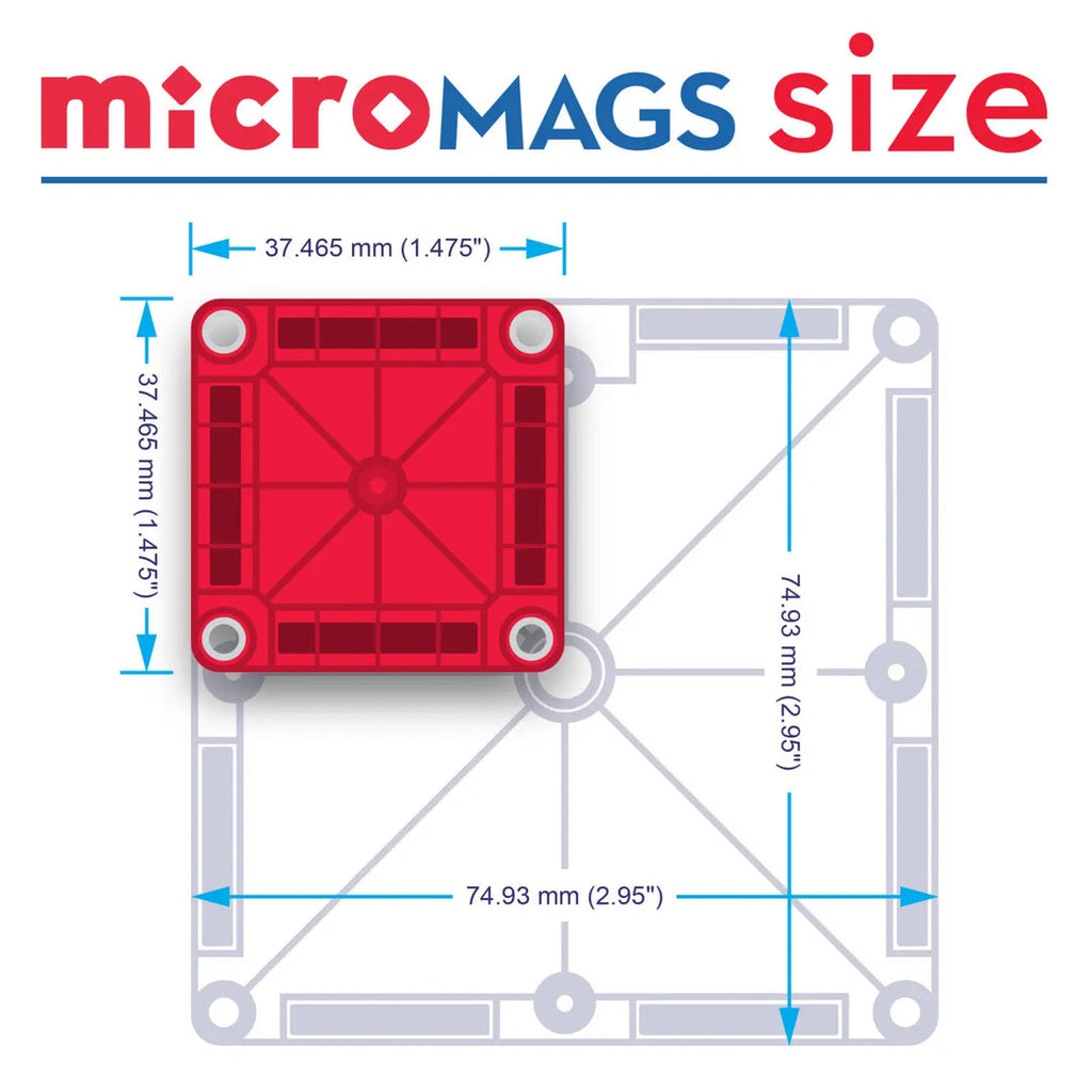Magna-Tiles microMAGS 70 Piece Deluxe Set