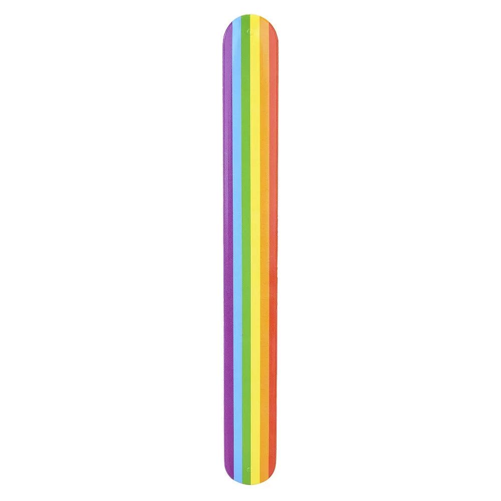 rainbow slap bracelet
