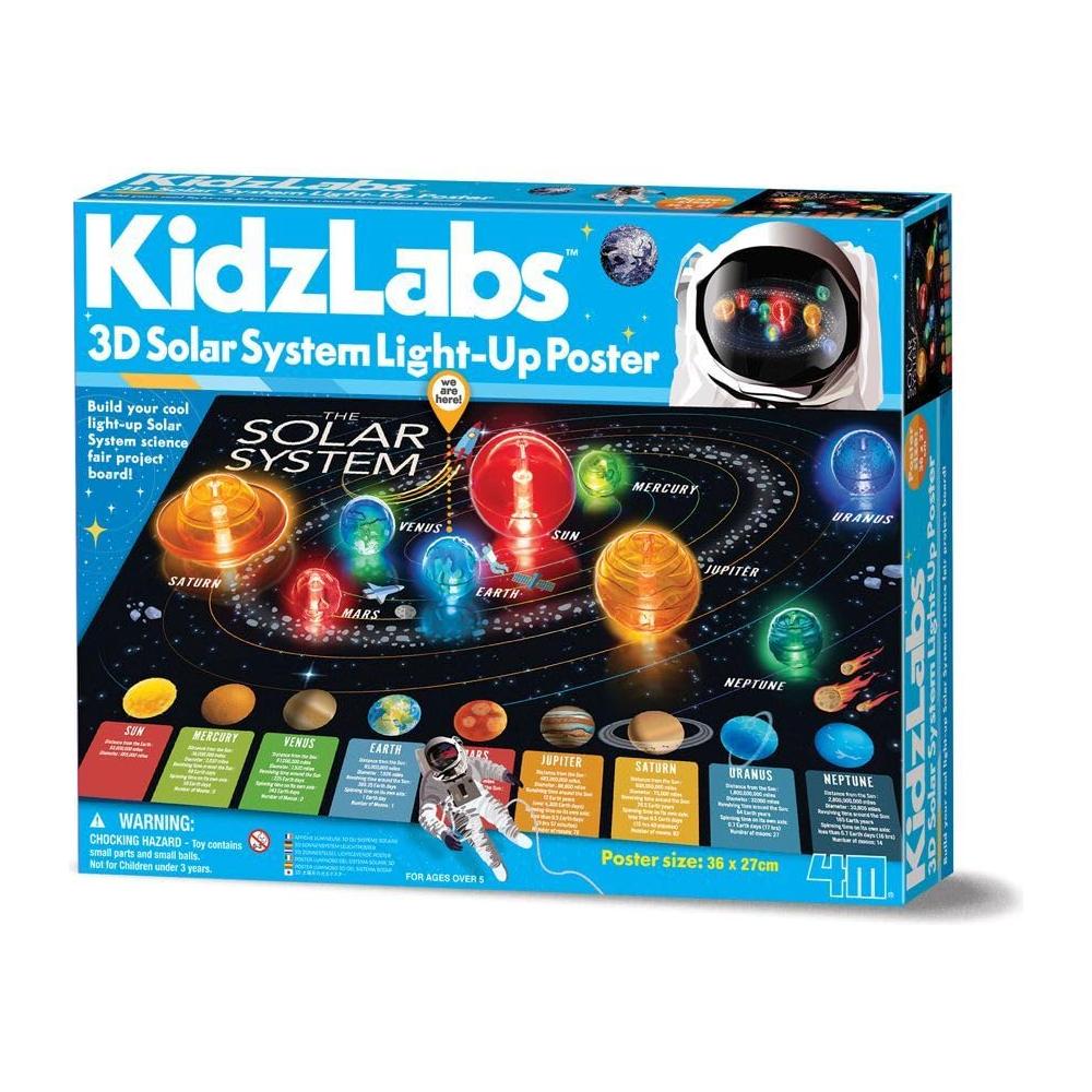 KidzLabs 3D Solar System Light Up Poster