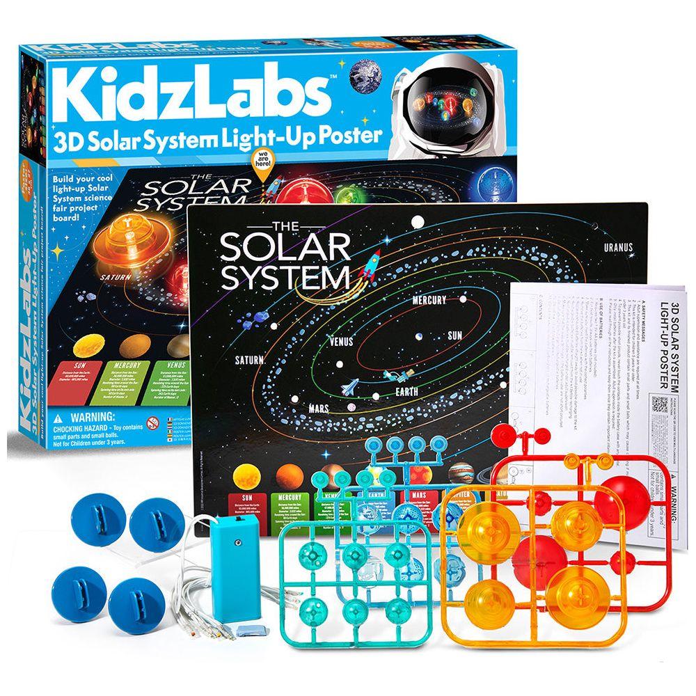 KidzLabs 3D Solar System Light Up Poster
