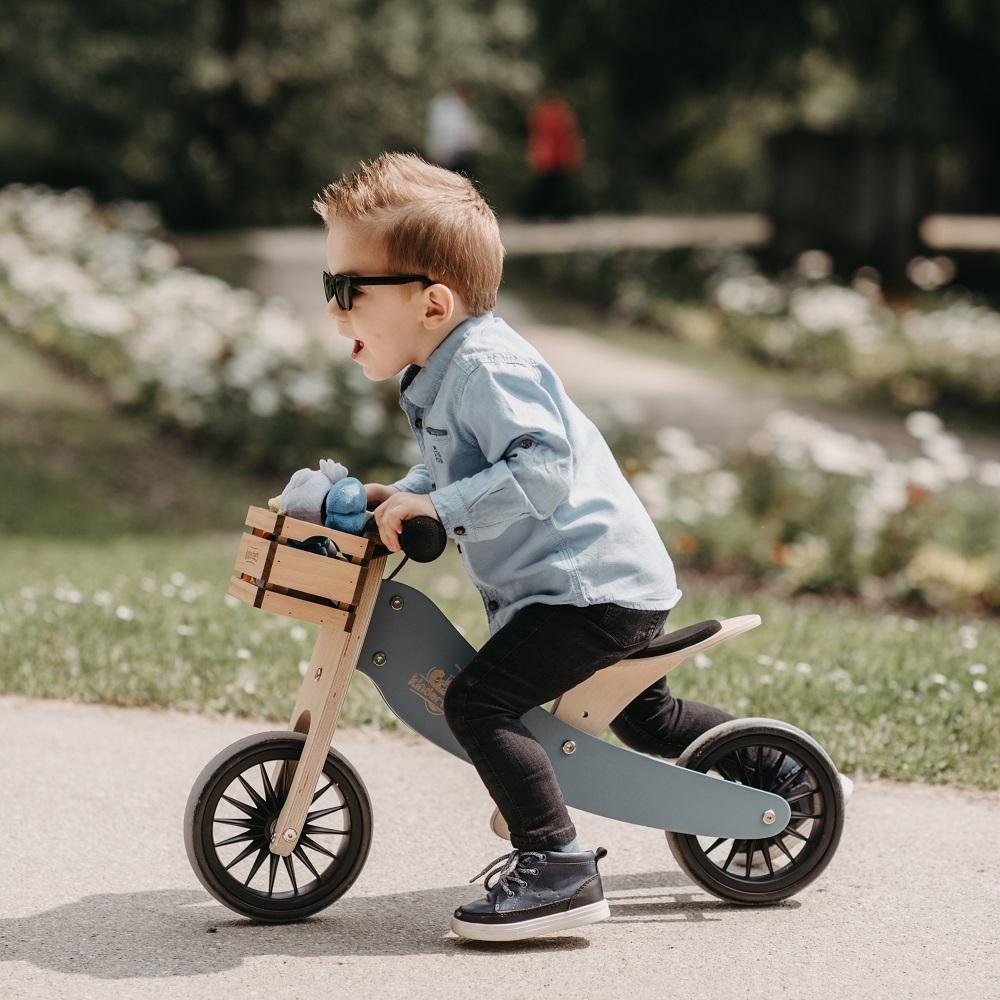 Kinderfeets Tiny Tot Plus Balance Bike Slate Blue