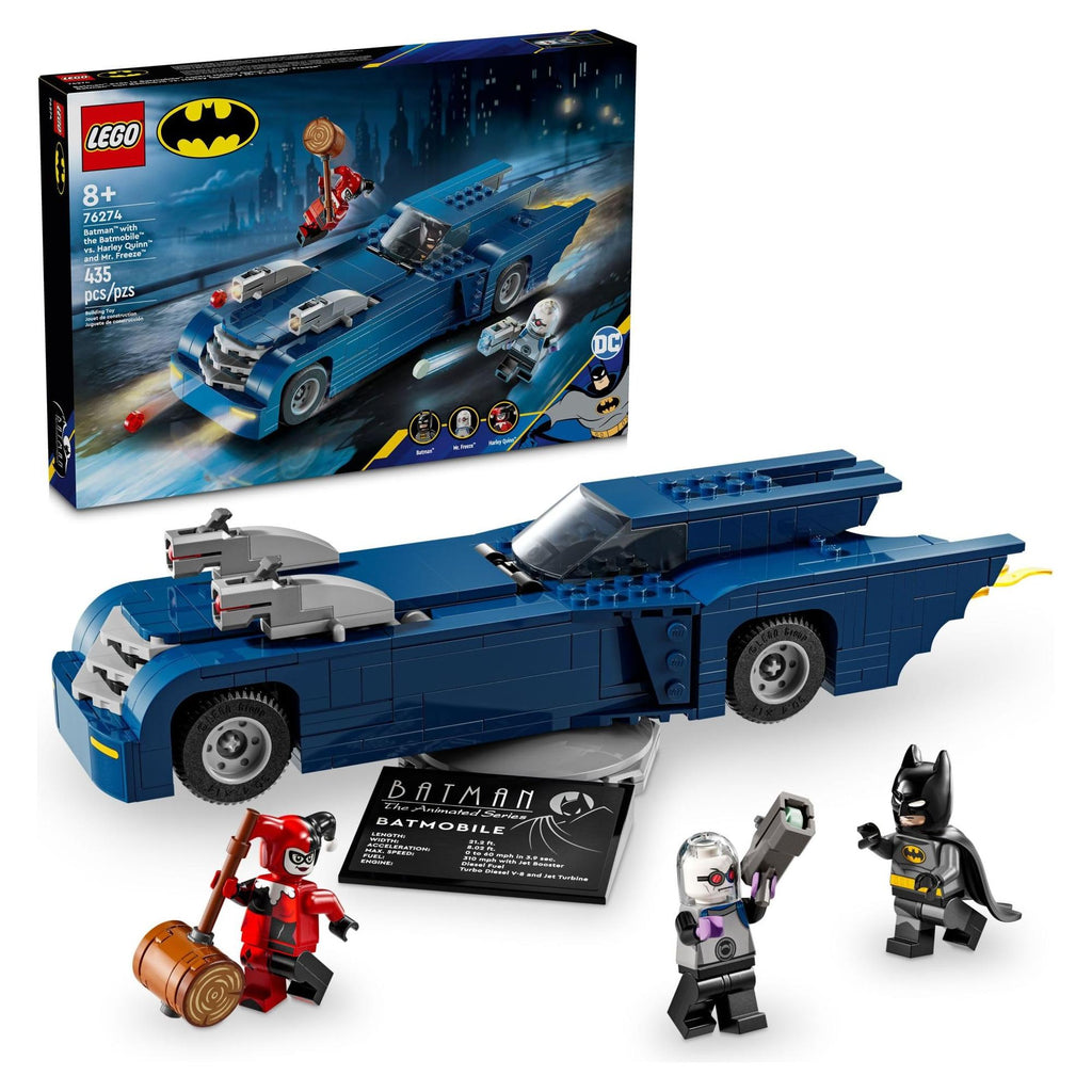 LEGO Batman with the Batmobile vs. Harley Quinn and Mr. Freeze