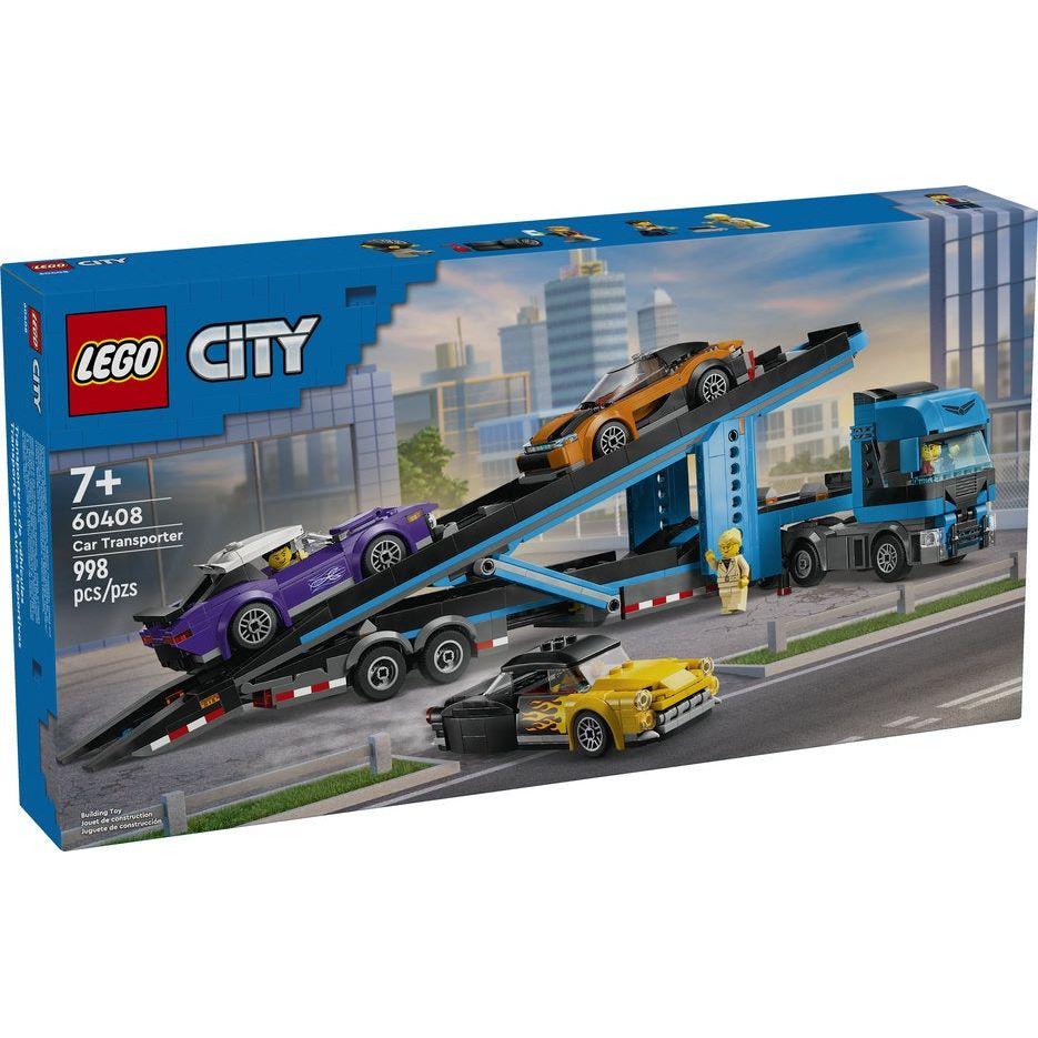 LEGO City 60408 Big Vehicles Car Transporter Truck with Sports Cars