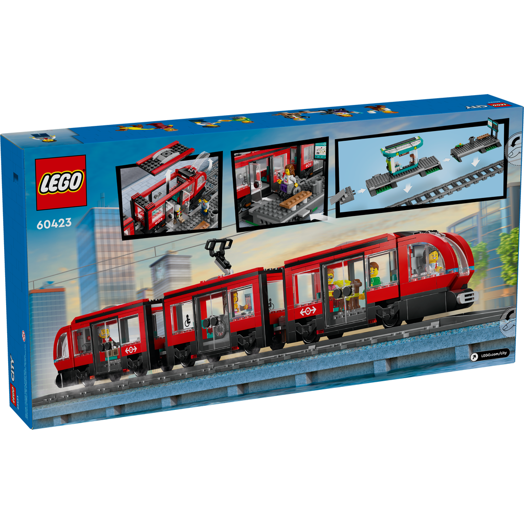 LEGO City Downtown Streetcar and Station 60423