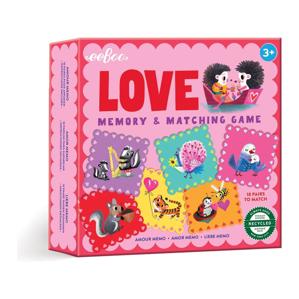 eeBoo Love Little Square Matching Game