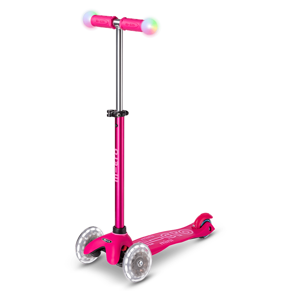 MICRO Mini2Grow Deluxe Magic LED Pink Scooter