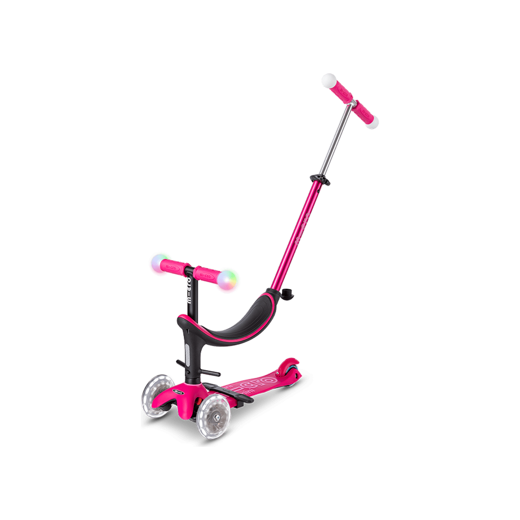 MICRO Mini2Grow Deluxe Magic LED Pink Scooter