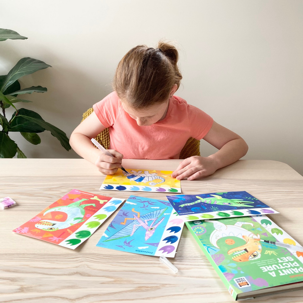 Tiger Tribe Paint-A-Picture Set Dinosaurs