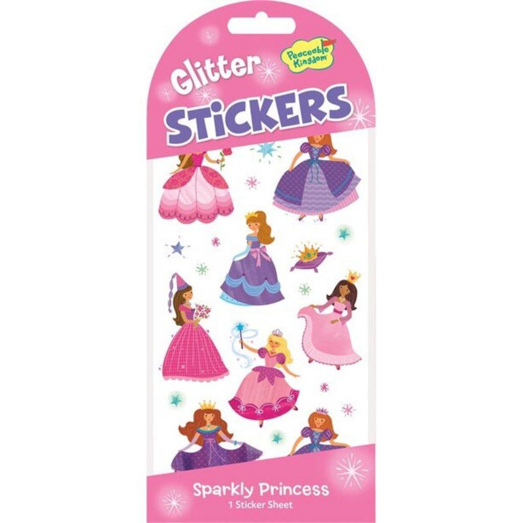 Peaceable Kingdom Stickers Glitter Princess