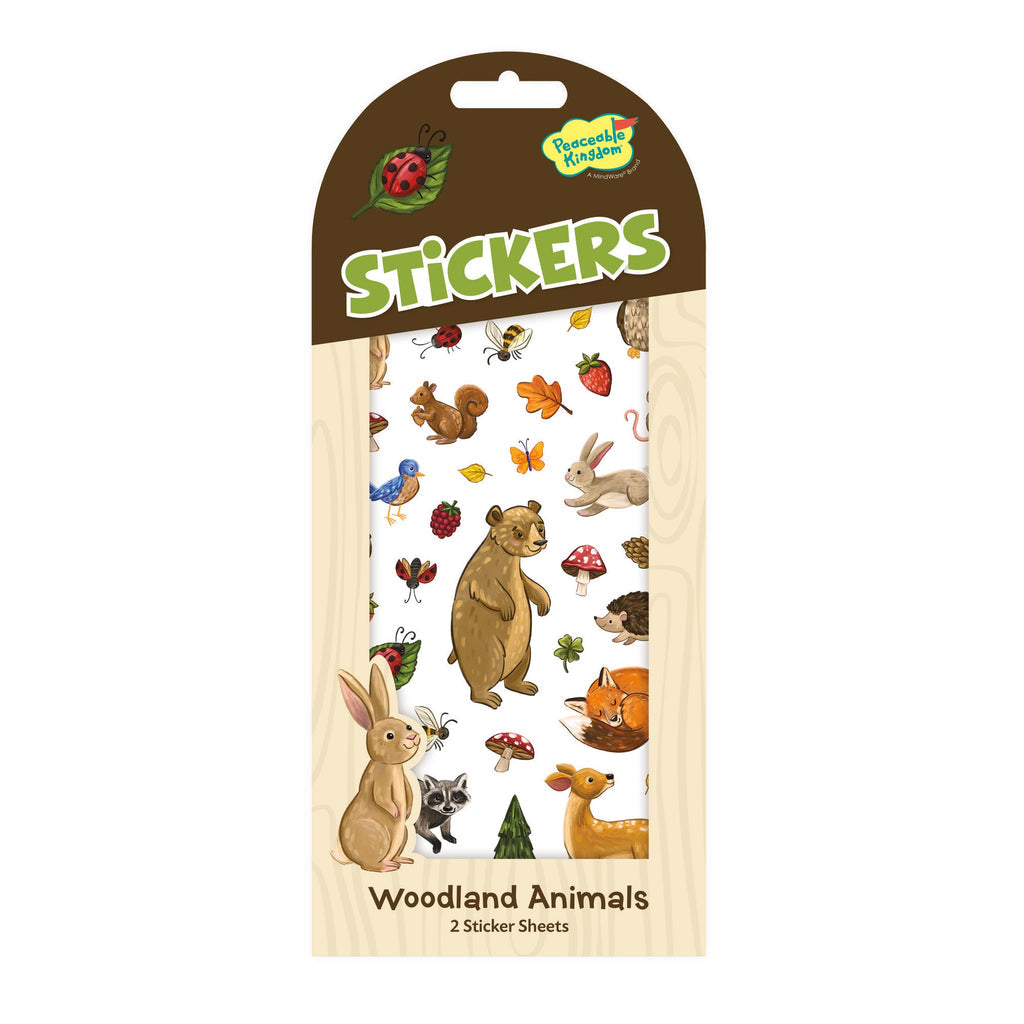 Peaceable Kingdom Stickers Woodland Animals