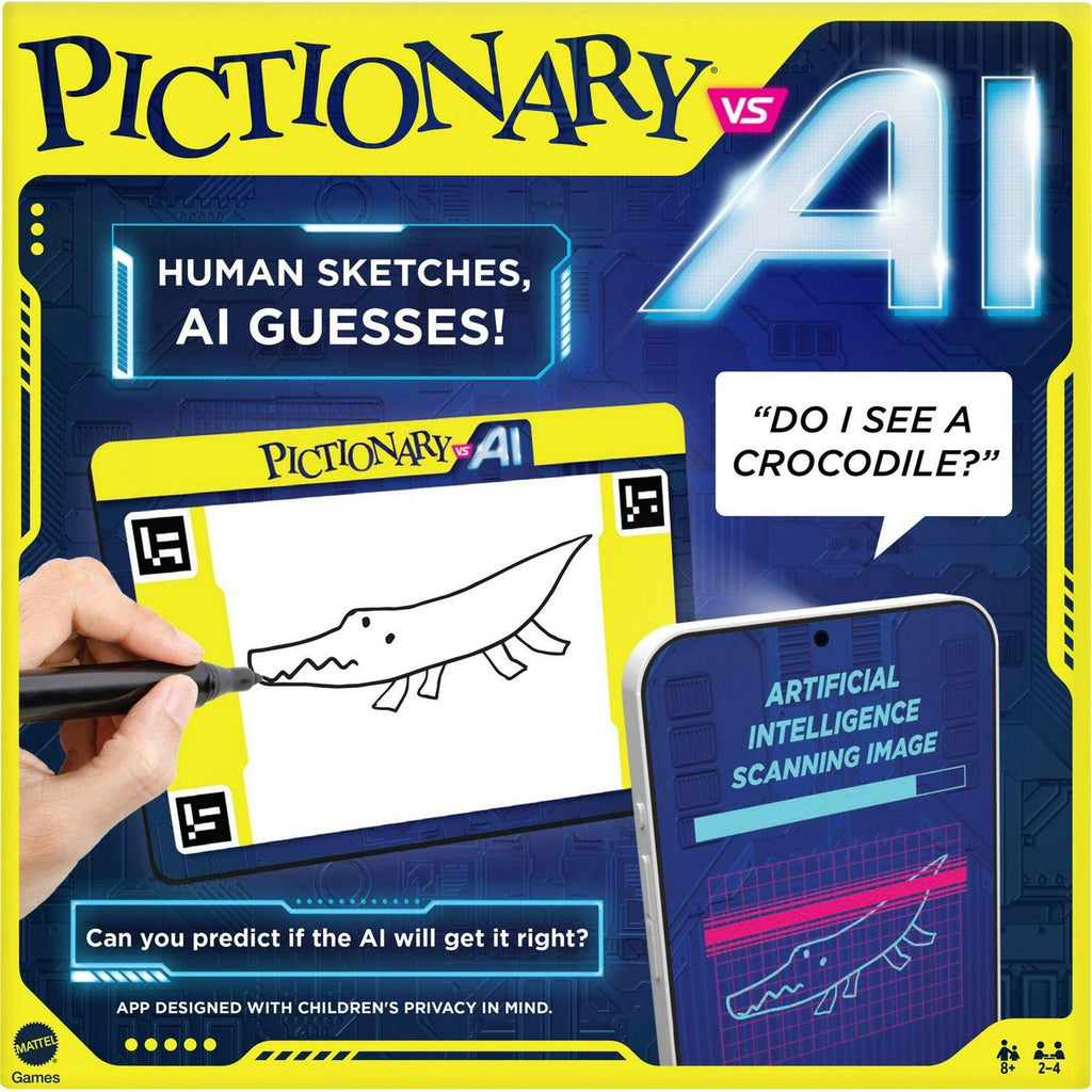 Pictionary versus AI family game