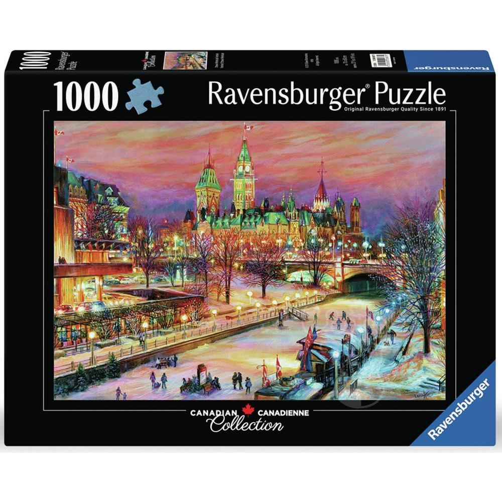 Ravensburger 1000 Piece Puzzle Canadian Collection Ottawa Winterlude Festival