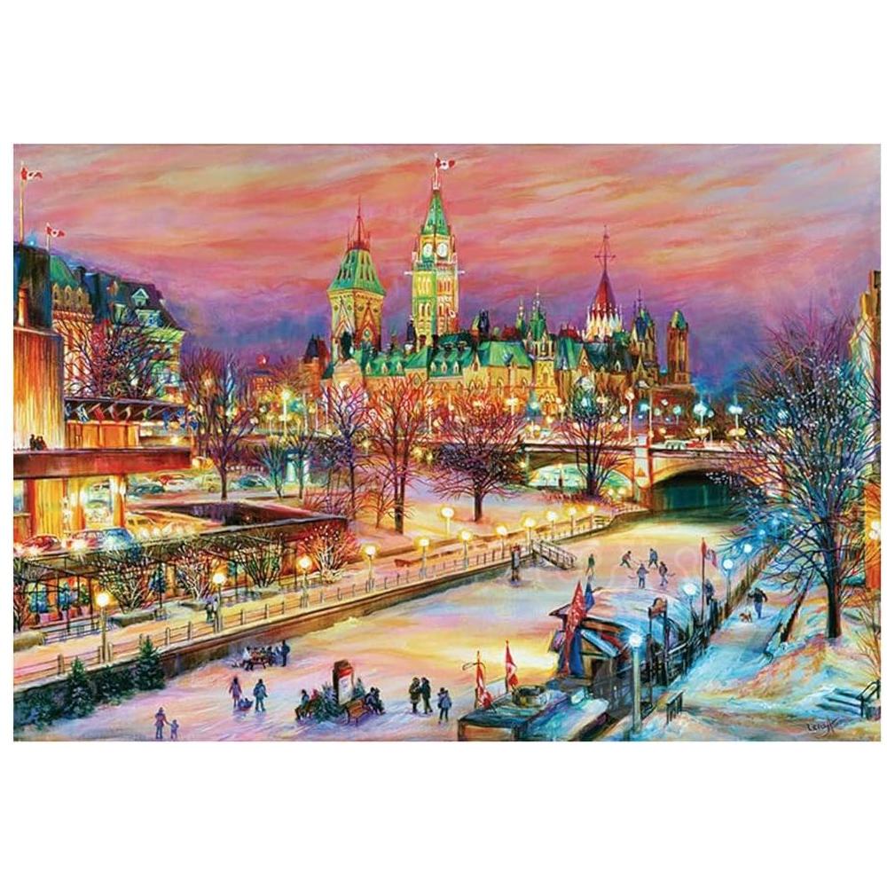 Ravensburger 1000 Piece Puzzle Canadian Collection Ottawa Winterlude Festival