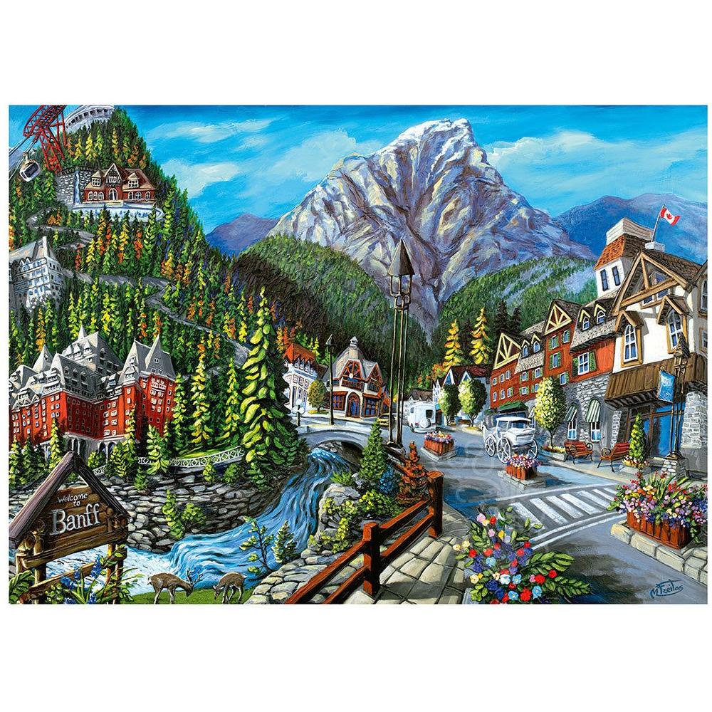Ravensburger 1000 Piece Puzzle Canadian Collection Puzzle Welcome to Banff