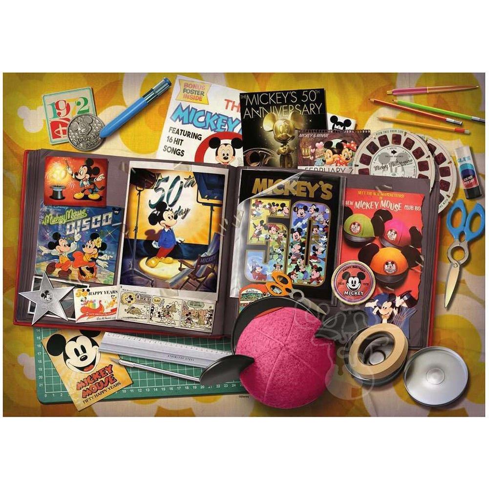 Ravensburger 1000 Piece Puzzle Disney Collector's Edition 1970's Mickey Moments