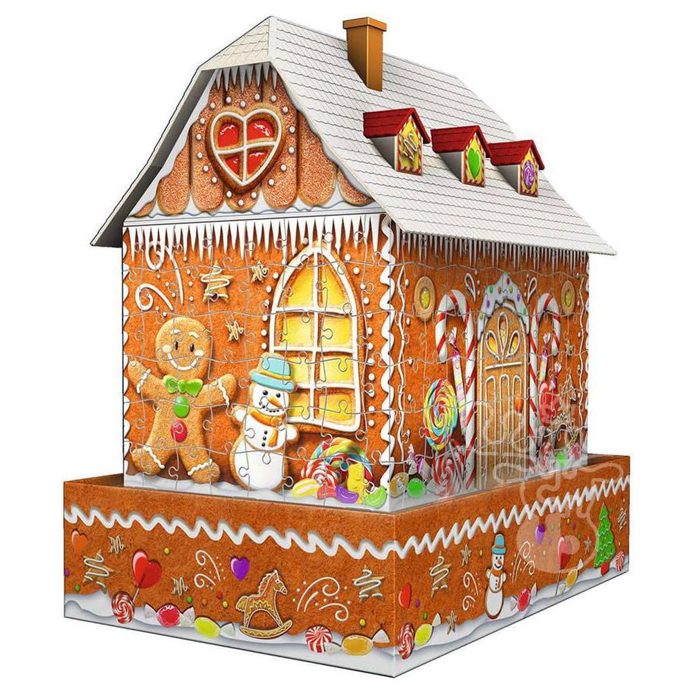 Ravensburger 3D Puzzle Gingerbread House Night Edition