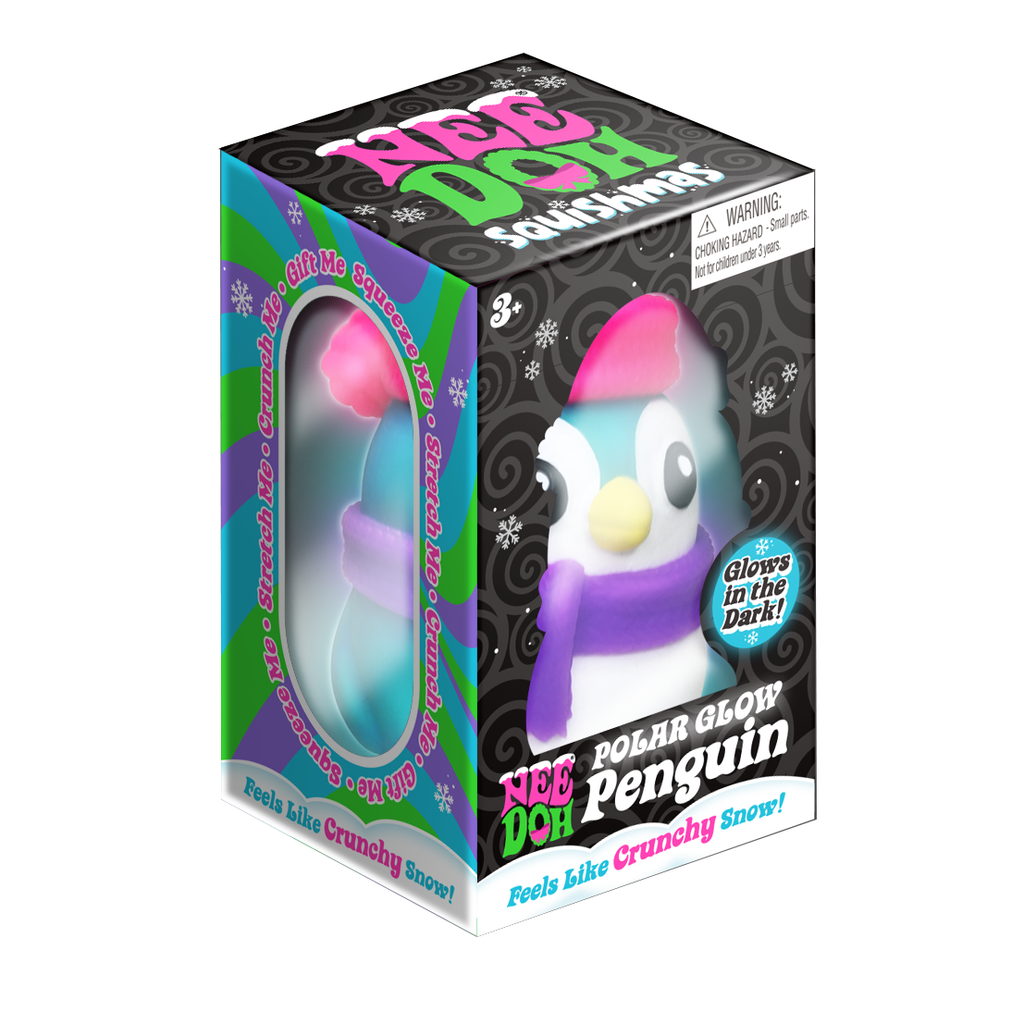 Nee Doh Squishmas Polar Glow Penguin