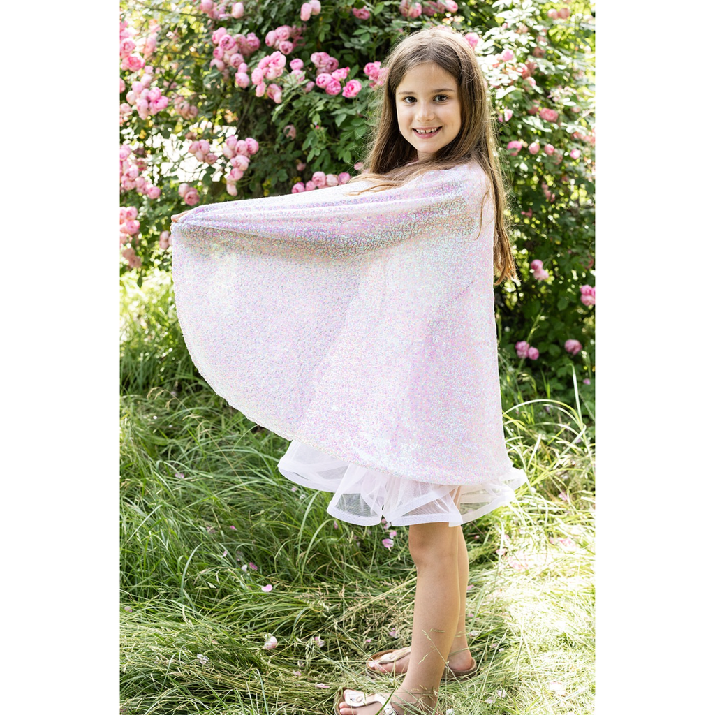 Great Pretenders Sequins Twirl Cape Pink