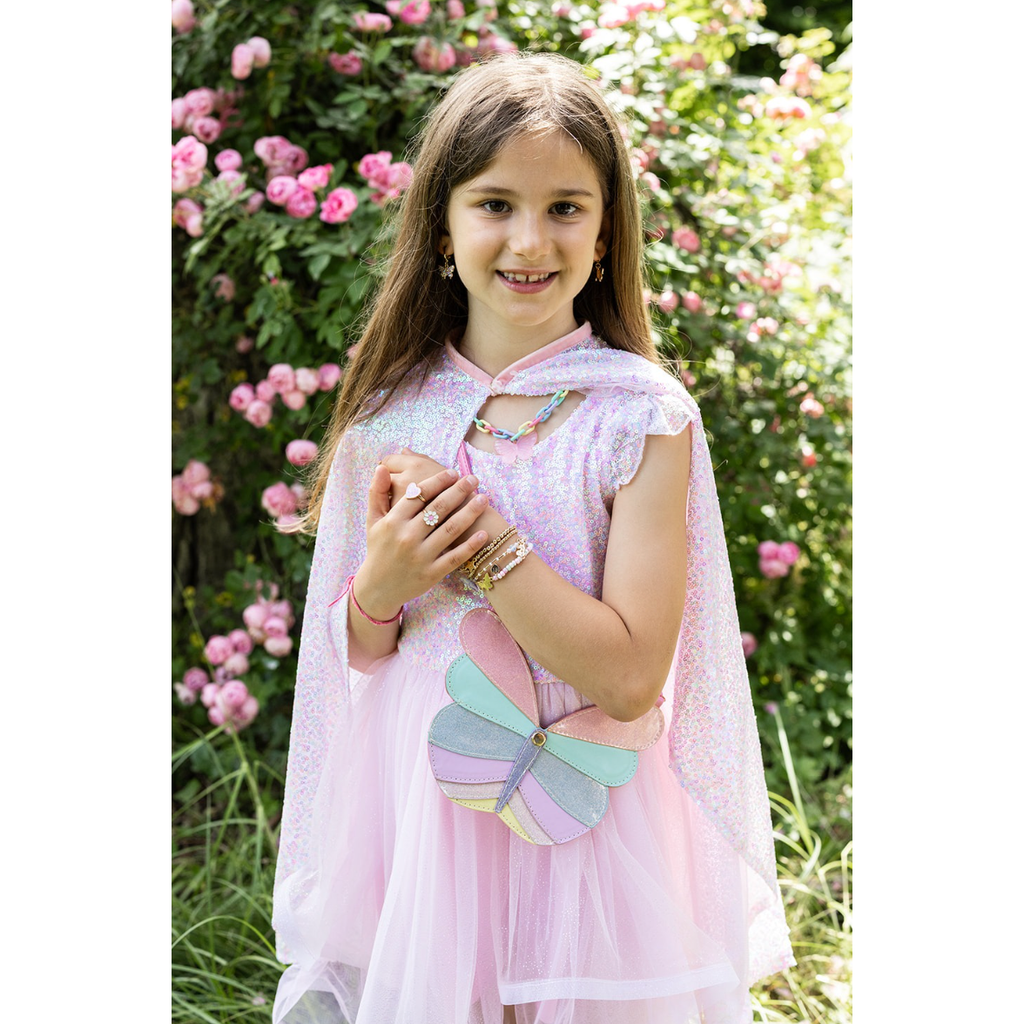 Great Pretenders Sequins Twirl Cape Pink