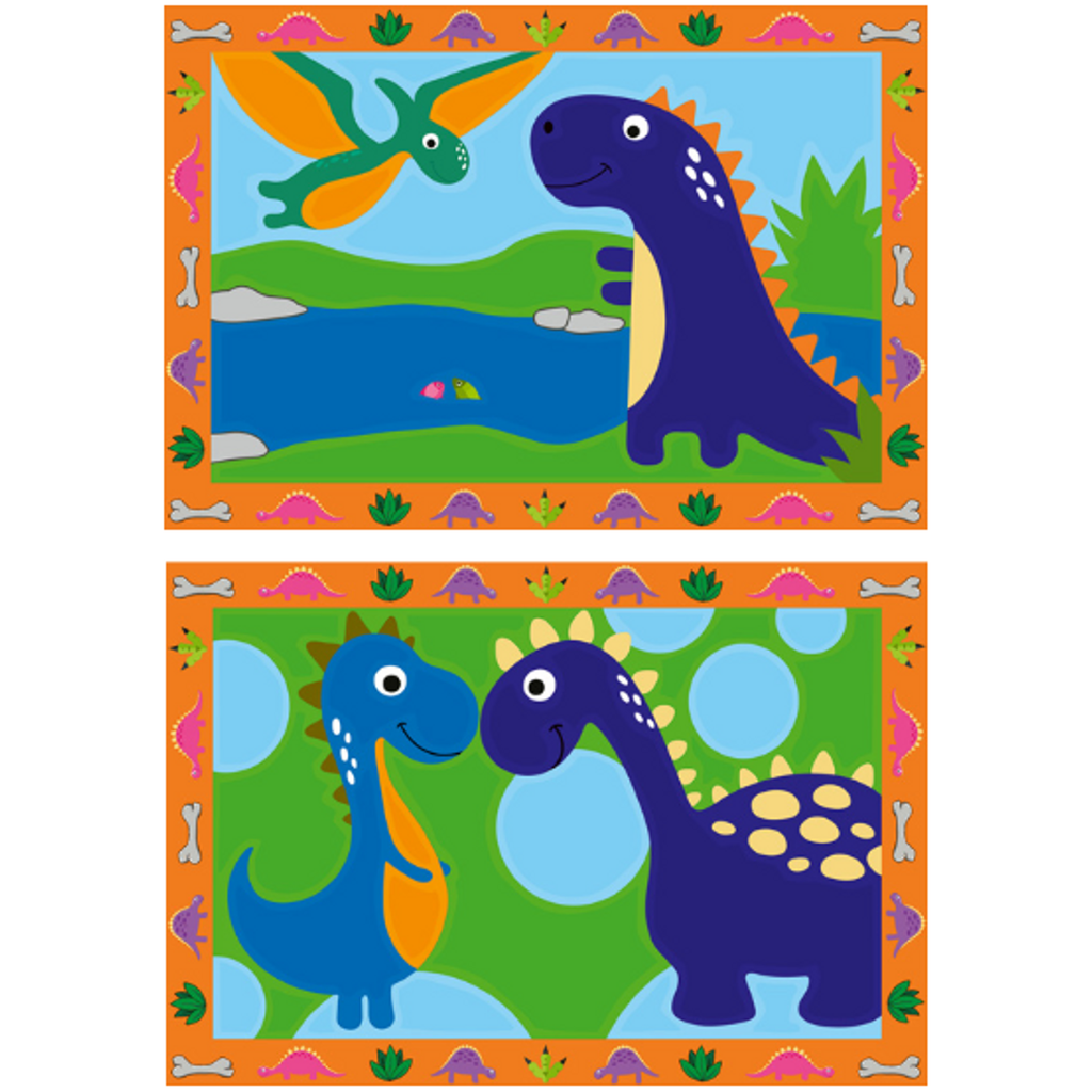 CreArt Jr Paint by Number Land of Dinosaurs