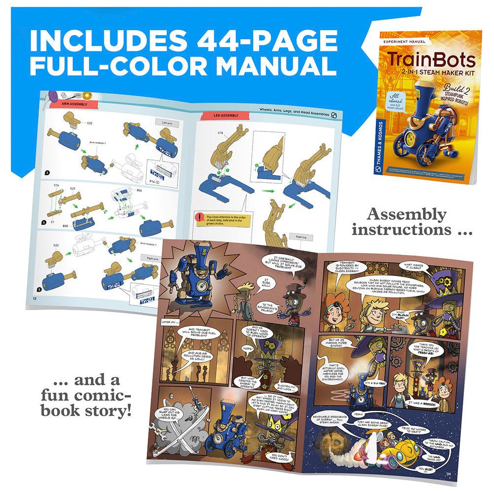 Thames & Kosmos Trainbots: 2-in-1 STEAM Maker Kit
