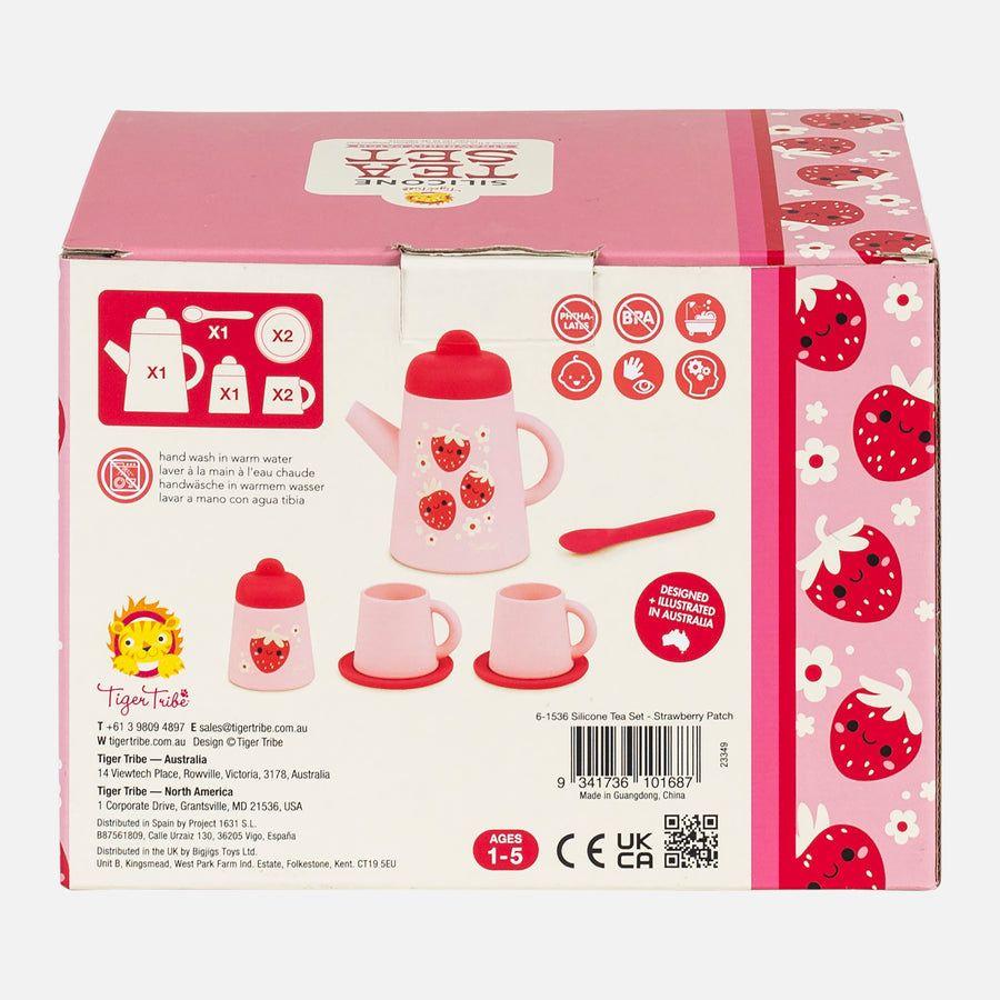 Tiger Tribe Silicone Tea Set Strawberry Patch