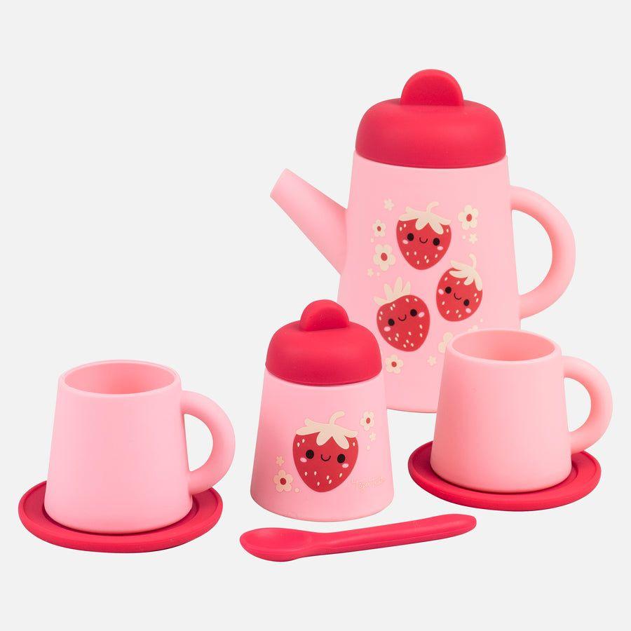 Tiger Tribe Silicone Tea Set Strawberry Patch