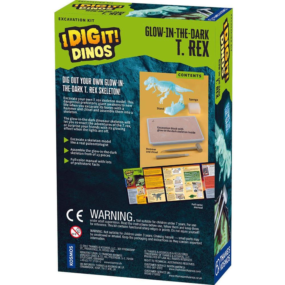 Thames & Kosmos I Dig It! Glow in the Dark T-Rex Excavation Kit