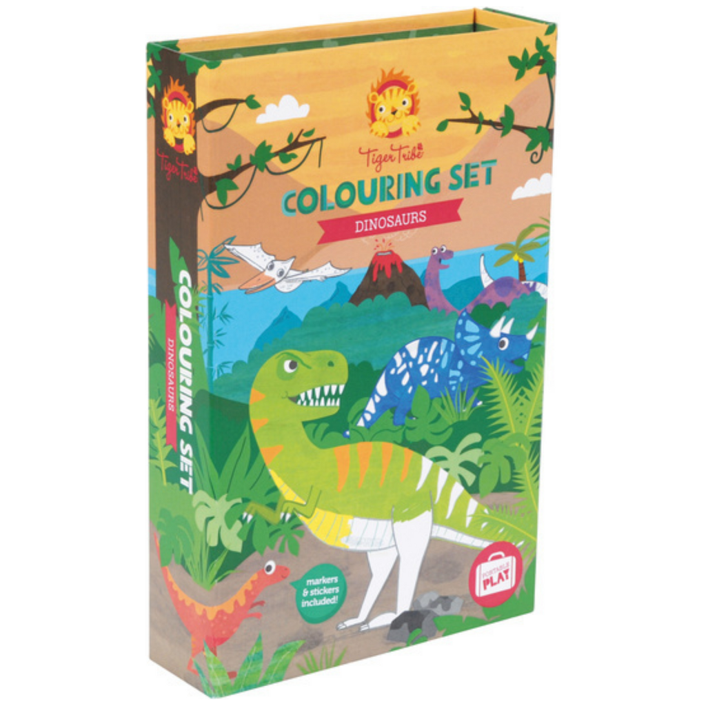 Tiger Tribe Colouring Set Dinosaurs