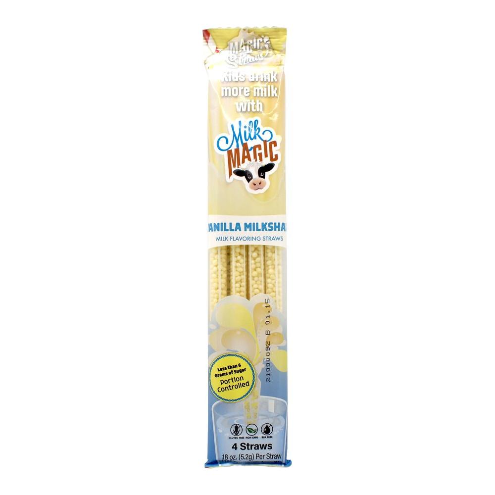 Milk Magic Straws Vanilla Milkshake