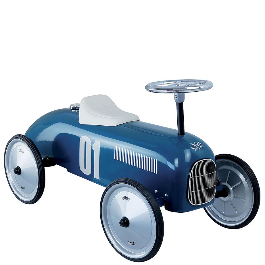 Vilac Vintage Ride-On Car Blue