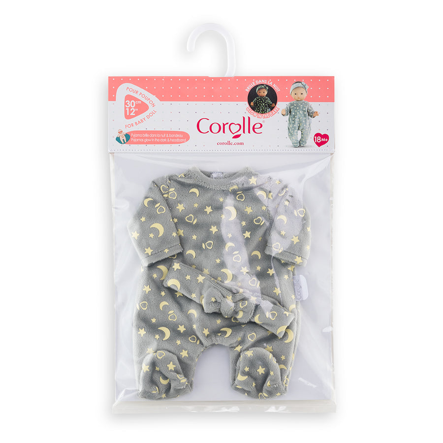 Corolle 14" Doll Outfit Glow in the Dark Pajamas