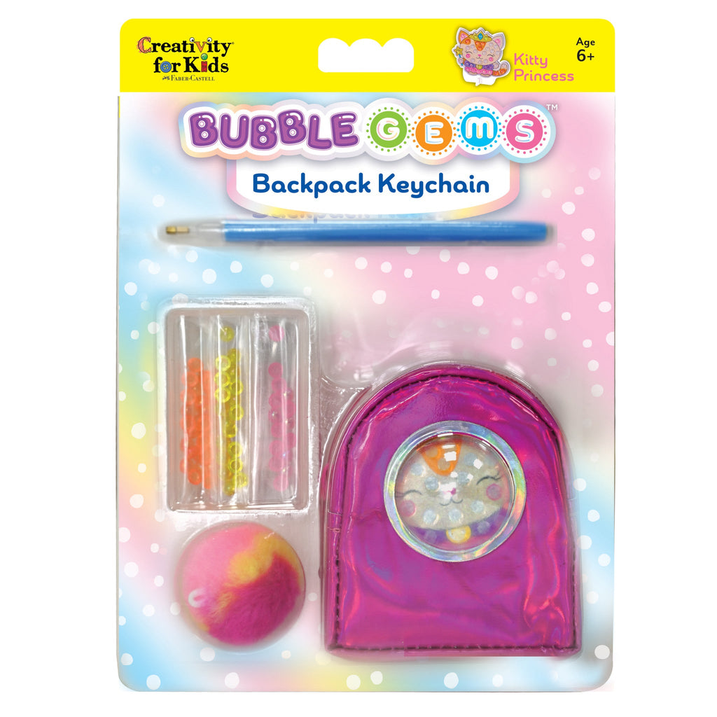 Creativity for Kids Bubble Gems Keychain Kitty Princess