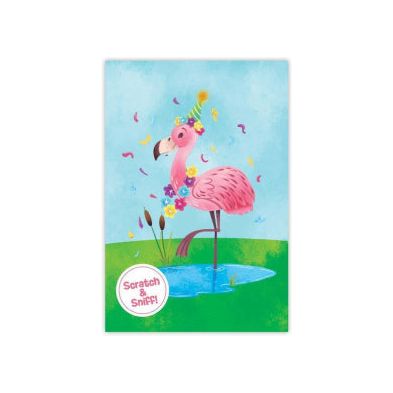 Peaceable Kingdom Small Card Strawberry Flamingo