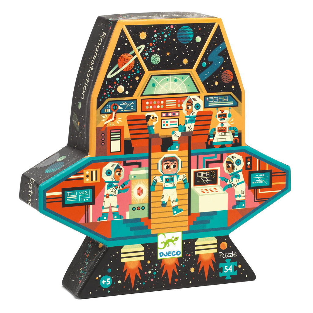 Djeco Silhouette Puzzle 54 Pieces Space Station