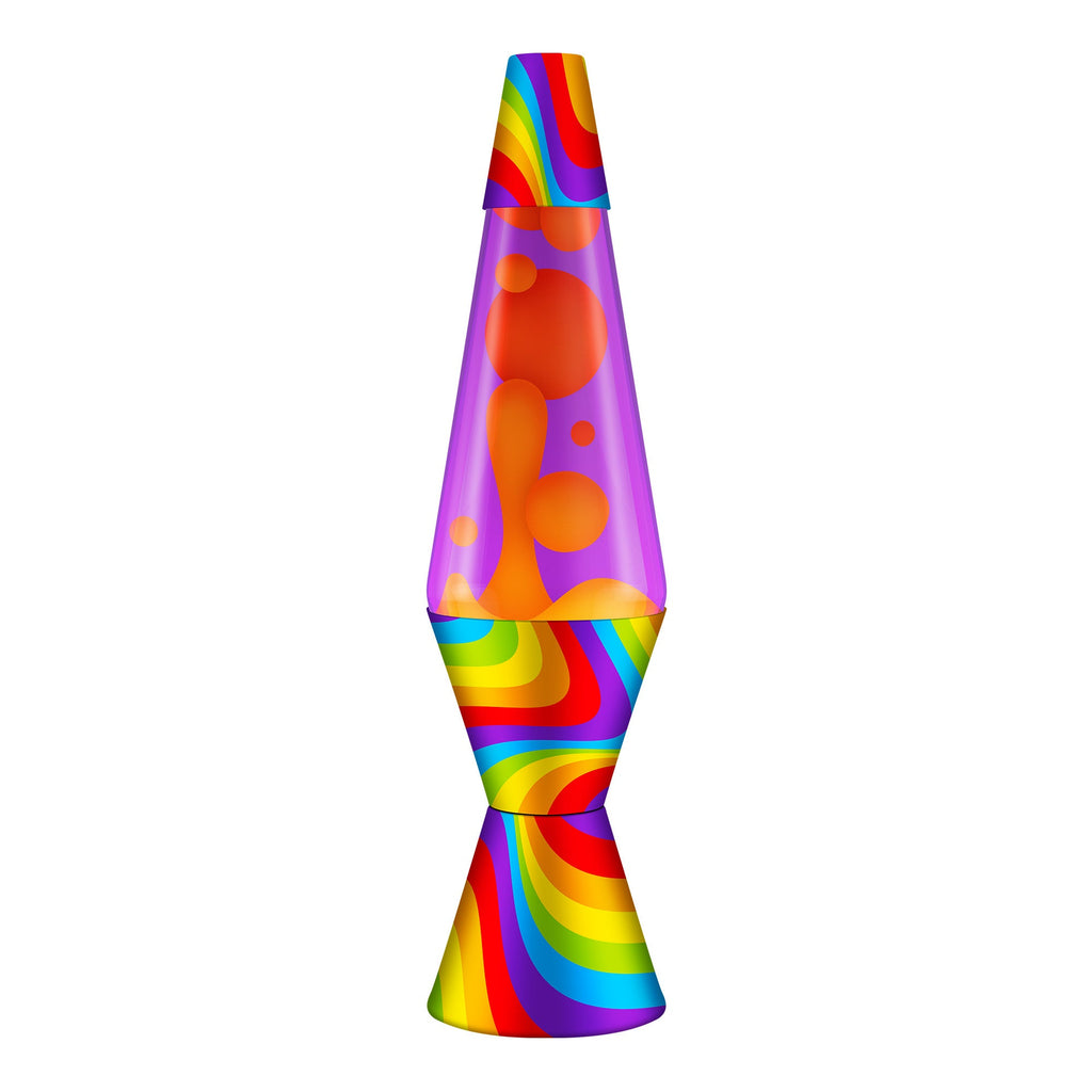 Lava Lamp 14.5" Flowing Colour Yellow and Purple