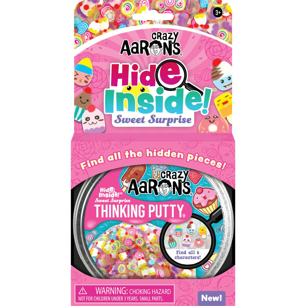 Crazy Aaron's Thinking Putty 4" Tin Hide Inside! Sweet Surprise